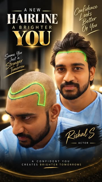He didn't hide it. He fixed it. 💇‍♂️

Actor Rishal S opens up about his hair loss journey — the dou