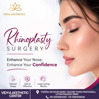 Enhance Your Confidence with Rhinoplasty ✨👃
At Vidya Aesthetic Centre, we offer advanced Rhinoplast