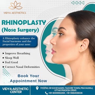 ✨ Enhance Your Confidence with Rhinoplasty Treatment at Vidya Aesthetic Centre ✨
Get the perfect bal