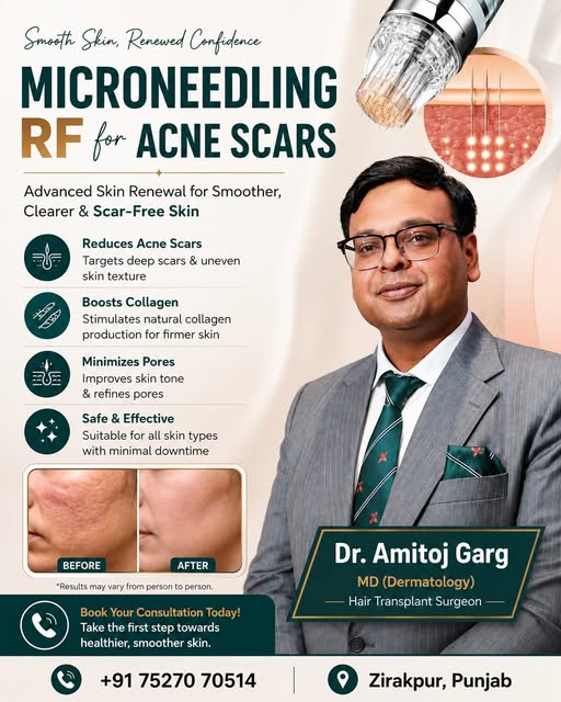 Say goodbye to stubborn acne scars and hello to smooth, renewed confidence! ✨

Microneedling RF (Rad