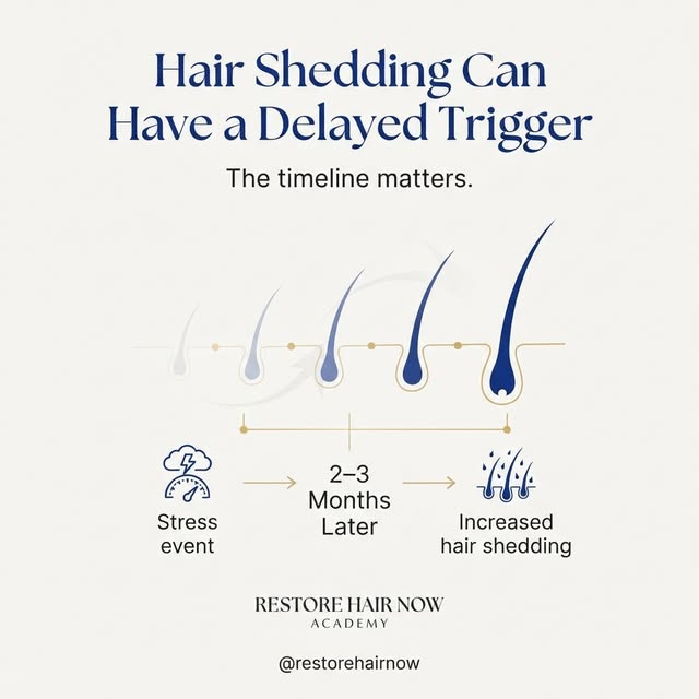 Noticing more hair in your brush today? The trigger may not have happened today. 💙✨

Because hair f