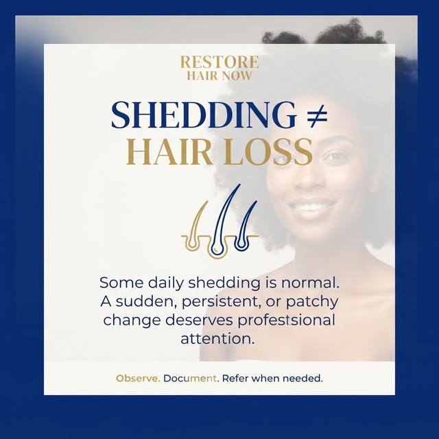 SHEDDING ≠ HAIR LOSS 👀

Seeing hair in your brush or shower can feel alarming—but some daily sheddi