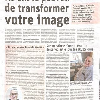 Parution dans @leprogres.lyon d’un interview sur le thème de la Transformation de l’Image de Soi par