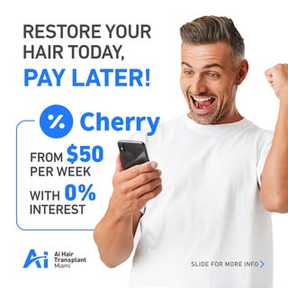 We offer flexible financing options for your hair transplant, so you can start your journey today wi