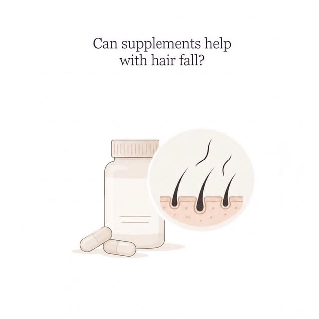Can supplements help with hair fall? Sometimes, but only when there is an actual deficiency or incre
