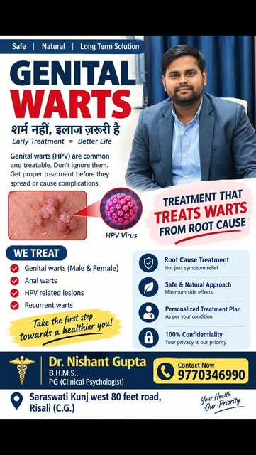 जननांग में मस्से (Genital Warts) को नजरअंदाज न करें।
HPV से होने वाले ये मस्से आम हैं और उचित चिकित्