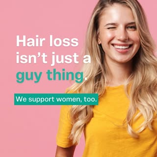 When people think hair loss, they think men, but up to 40% of women are affected by hair loss before