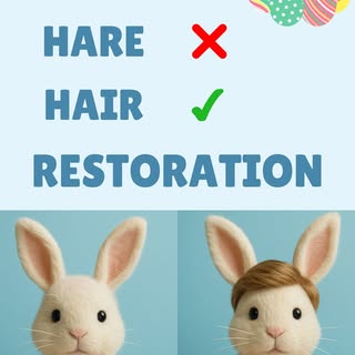 Every bunny deserves great hair! Happy Easter weekend from Precision Medical Hair Restoration & Aest