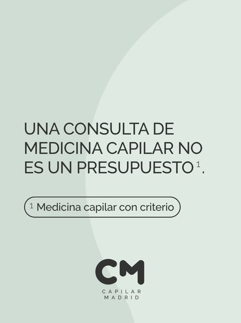 Una consulta de medicina capilar no es simplemente un presupuesto.

Su propósito es entender qué est