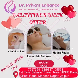 Valentine's week special Offer....#chemicalpeel #hydrafacial #laserhairremoval #botoxfiller #prptrea