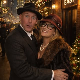 NYC at Christmas hits different… like time slows down and style, romance, and a little mischief come