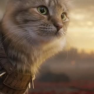 Messing around with Sora and prompted my Cat in a cinematic video.