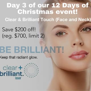 We are excited to offer $200 off our patient favorite Clear & Brilliant Touch laser!! Any age, any s