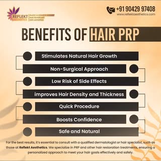 PRP TREATMENT FOR HAIR REGROWTH
At Reflekt Aesthetics we specialise in advanced hair regrowth soluti