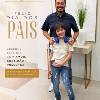 Hoje celebramos todos aqueles que exercem a linda missão de ser pai: ensinando, protegendo, cuidando