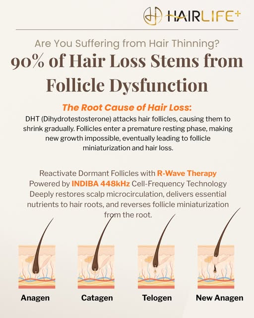 Don‘t just treat the hair - care for the roots. ✨
Discover how R-Wave Therapy supports scalp microci