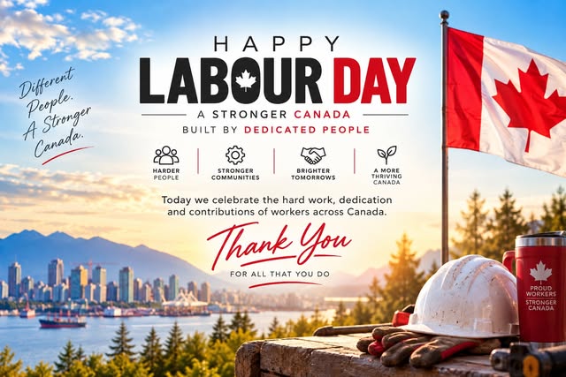 🇨🇦 Happy Labour Day, Canada! ❤️

Today, we celebrate the hardworking people whose dedication, pass