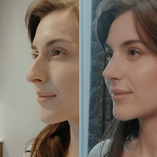 From the consultation to two-weeks after rhinoplasty. It never gets old. That feeling of watching my