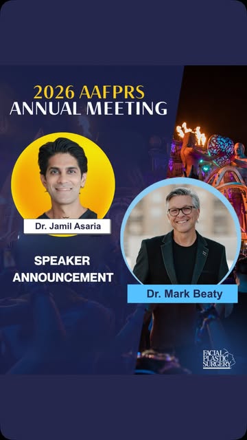 Looking forward to sharing my approach to deep plane facelift surgery at the AAFPRS Fall Meeting in 