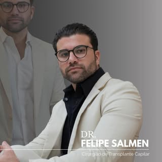 👨‍⚕️ Dr. Felipe Salmen — CRM-MG 54682
Médico especializado em transplante capilar, barba e sobrance