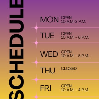 😃😃 Firebird Esthetics and Body Art Studio is now open on MONDAYS!! Check out the new winter to spr