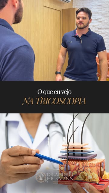 No espelho parece igual, mas no microscópio a história muda. 

Couro cabeludo saudável, miniaturizaç