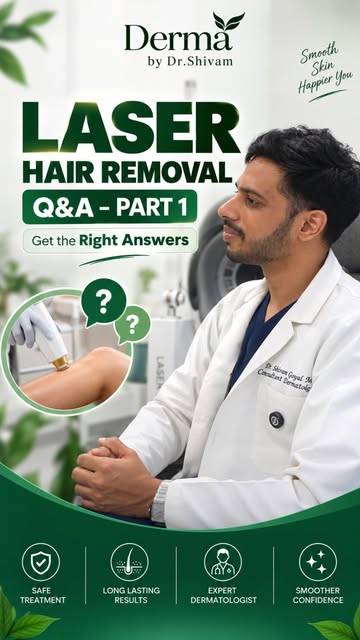 Wondering if laser hair removal results are truly permanent?
Let’s clear the confusion! 

At Derma b