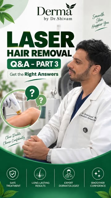One of the biggest factors is hair colour and thickness. Laser targets the pigment (melanin) in the 
