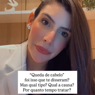 Queda de cabelo não é diagnóstico final.

Mas afinal: qual é o tipo de queda?
Qual é a causa?
Existe