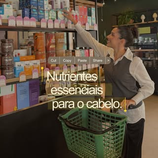 TOP 5 nutrientes essenciais para a saúde dos cabelos ✨

A suplementação deve ser realizada de forma 