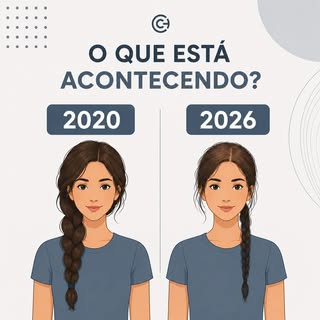 Teve uma época em que seu cabelo enchia a escova.
Você fazia trança, prendia em um coque, fazia um r