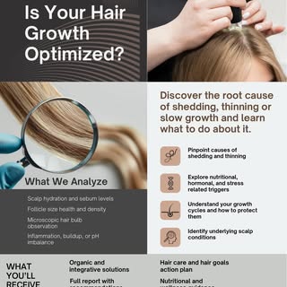 Is Your Hair Growth Really Optimized? 🌿✨
If you’re experiencing thinning, shedding, or slow growth,