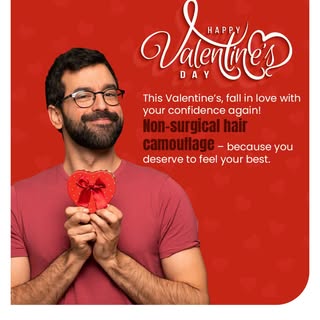 This Valentine’s, fall in love with your confidence again! Non-surgical hair camouflage – because yo