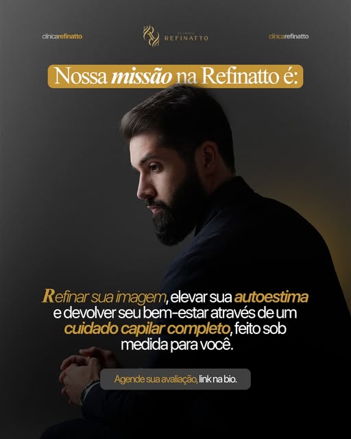 "Refinar" é tratar a causa, com técnica, e devolver o que a queda de cabelo levou — sem vender uma v