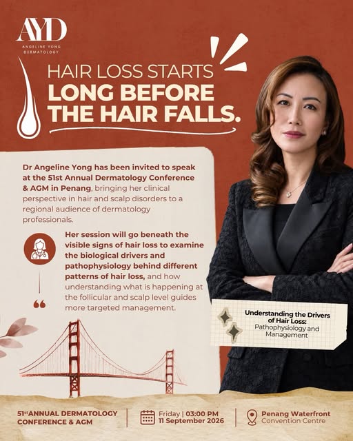 Dr Angeline Yong has been invited to speak at the 51st Annual Dermatology Conference & AGM in Penang