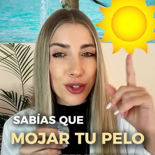 ☀️ ¿Mojar el pelo para refrescarlo en verano? 👀 Ojo, porque puede no ser tan buena idea como parece