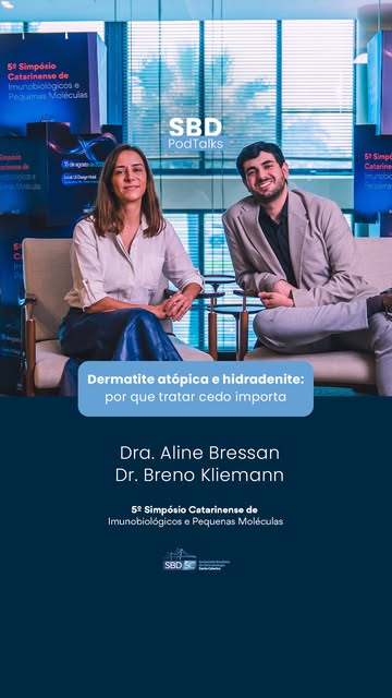 Em mais um episódio do podcast da SBD-SC, a Dra. Aline Bressan @dra.aline.bressan.dermato e o Dr. Br
