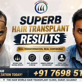 **Superb Hair Transplant Results ✨**

Baldness se confidence tak ka safar — real transformation, rea