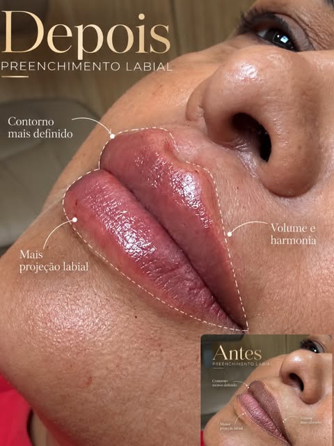 Lábios com mais definição, projeção e harmonia, sem perder a naturalidade.

Cada lábio tem caracterí