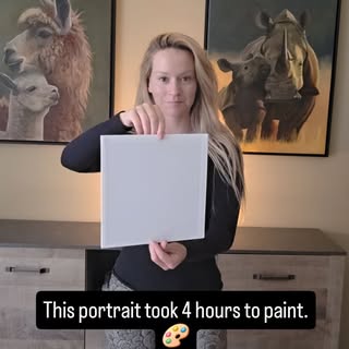 This portrait took 4 hours to complete.
Every brushstroke is carefully placed to capture light, expr
