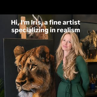 Hi, I'm Iris, a realism artist from the Netherlands. I create realistic artwork using graphite, char