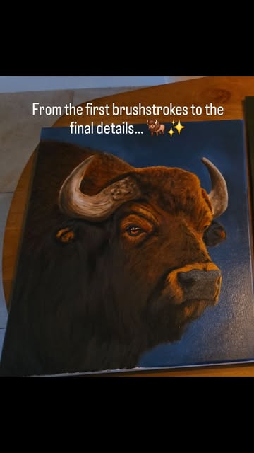 From the first brushstrokes to the final details… 🦬✨

Layer by layer, this bison slowly came to lif