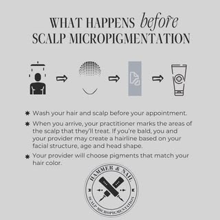Tip Tuesday!! What to do and and expect before starting the procedure. #scalpmicropigmentation #hair
