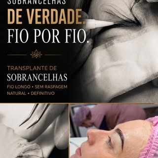 Não é micropigmentação. São seus próprios fios. ✨

Transplante de sobrancelhas com técnica fio longo