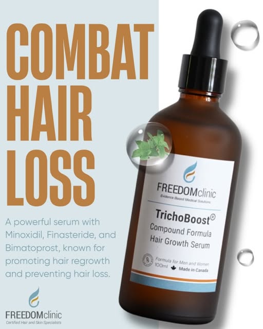 Hair loss doesn’t have to be your “new normal.” 🔥

At Freedom Clinic, TrichoBoost is getting people