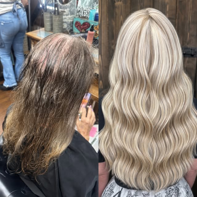 From dull and damaged to gorgeous, dimensional blonde! ✨
A stunning transformation featuring soft bl