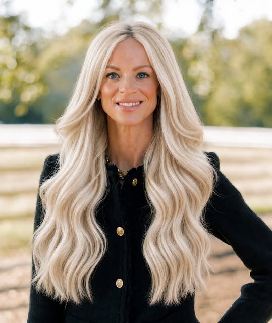 Elegant blonde waves with soft movement, beautiful dimension, and a polished finish. A timeless styl