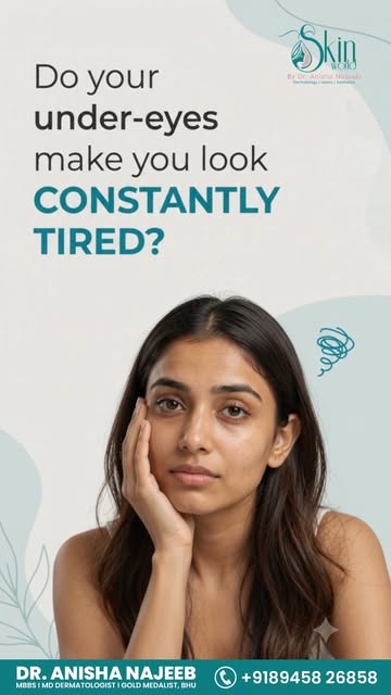 Why do your under-eyes still look tired, dark, or hollow even after proper sleep? 👀
Watch the video