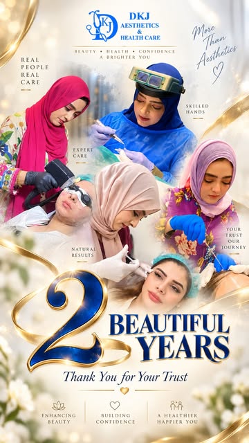 Celebrating 2 Years of DKJ Aesthetics & Healthcare 💙✨

Two years of trust, care, confidence, and be