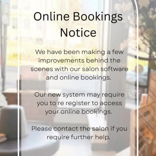 We have been making some improvements behind the scenes to enhance our salon software and online boo